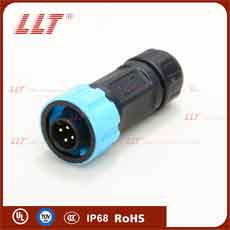 M12 assembled male connector male pin